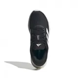 Championes Adidas Supernova Ease, color negro con detalles blancos, ideales para running.