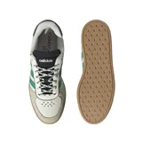 Championes Adidas Breaknet Sleek, de caña baja, color blanco con detalles en verde y suela marrón.