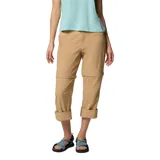 Pantalón de trekking negro convertible en short, con tecnología Omni-Shield que repele la humedad y resiste las manchas.