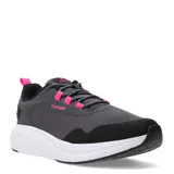 Championes urbanos Topper grises con detalles en negro y fucsia, capellada de mesh y suela blanca.