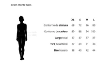 Short de tiro alto en sarga de algodón y tencel, con cintura elástica y bragueta de botones.