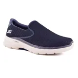 Calzado deportivo antideslizante color azul marino, con parte superior de malla y mediasuela de amortiguación ULTRA GO.