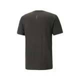 Remera deportiva Puma Run Favorite Heather de poliéster color violeta jaspeado, con cuello redondo y logo estampado en el pecho.
