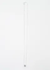 Cadena de plata 925 con dije de topacio azul engarzado en plata.