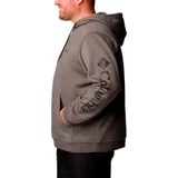 Buzo canguro Columbia Beaumont Hoodie color beige con capucha ajustable con cordón, bolsillo tipo canguro y logo de la marca estampado en la manga.