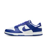 Championes Nike Dunk Bajo Retro para hombre, color blanco y azul.