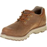 Zapato Caterpillar modelo Prez WP para hombre, color marrón. Fabricado en nobuk impermeable con forro de malla de nailon, plantilla Ease, entresuela Ease y suela de goma duradera. Cuenta con tecnología CLEANSPORT NXT para control de olores.