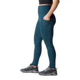 Calza larga color verde oliva, de tiro alto, con bolsillos laterales y tecnología Omni-Wick.