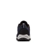 Zapatillas de trekking Columbia Firecamp Fleece III para hombre, color azul marino con detalles en negro y gris. Confeccionadas en material textil acolchado con forro polar y suela de goma con tecnología Omni-Grip.