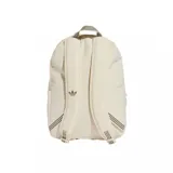 Mochila Adidas Adicolor color blanco hueso con logo marrón.