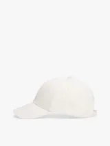 Gorra de béisbol blanca de algodón con logo de Tommy Hilfiger bordado en el frente.