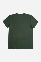 Remera color crema con textura tipo waffle y estampado frontal con la frase "Routine But Make It Fun".