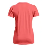 Remera deportiva Under Armour color fucsia con logo blanco estampado en el frente.