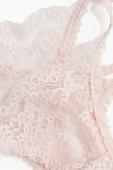 Pack de dos colaless color rosa pálido, de encaje con refuerzo interior.