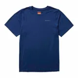 Remera azul de manga corta con tecnología Drirelease, anti-olor, protección UPF30+ y 4-way stretch.