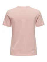 Camiseta rosa con estampado frontal que dice "Glorious Wild Soul".