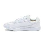 Championes Caterpillar Pause Retro T-Toe color blanco, confeccionados en cuero gamuzado, con forro 100% reciclado postindustrial, plantilla de espuma EVA suave, suela de goma duradera y construcción Strobel.