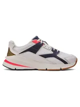 Zapatillas Under Armour Forge 96 LTHR RISSUE unisex, color blanco con detalles en gris.