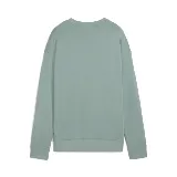 Buzo Puma de corte relajado color verde agua con logo blanco estampado en el pecho.