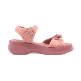 Sandalias Azaleia Vera Therapy color rosa con plataforma y ajuste con velcro.