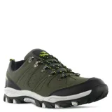 Championes de trekking Topper Gondor II, color verde oliva con detalles en negro y verde.