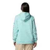 Buzo Columbia color beige con logo de la marca bordado en el pecho, cuello redondo, mangas largas, puños y ruedo acanalados.