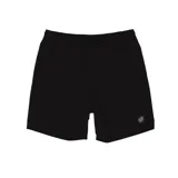 Short negro de Santa Cruz con cintura elástica ajustable con cordón y logo de la marca estampado en la pierna.