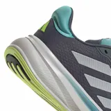 Championes Adidas Response Super M, color gris topo con detalles en verde mente y blanco.