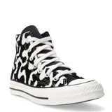 Championes de caña alta Converse Chuck 70 con estampado animal print blanco y negro.