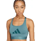 Top deportivo Adidas PWRCT BL color celeste con logo de la marca en el frente.