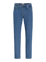 Pantalón de jean azul de corte recto.