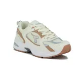 Championes Diadora Anyma para mujer, color beige con detalles en marrón y celeste.