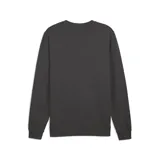 Buzo Puma ESS Elevated Crew TR color gris oscuro, de corte clásico, con cuello redondo y logo de la marca bordado en el pecho.