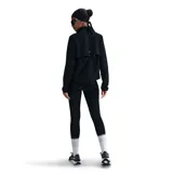 Campera deportiva Nike negra con cierre frontal, logo Swoosh blanco en el pecho y corte entallado.