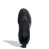 Championes Adidas Own the Game 3, color negro con detalles en blanco, ideales para básquetbol.