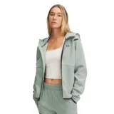 Campera Under Armour Unstoppable Fleece con capucha, cierre frontal completo y bolsillos laterales.