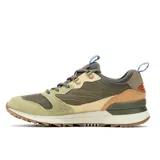 Zapatillas urbanas Merrell Alpine 83, con capellada de gamuza y tela en tonos verde oliva, beige y marrón.