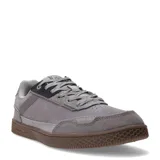 Championes urbanos Caterpillar Pause Retro Leather, color gris con suela marrón.