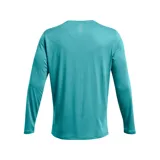 Remera deportiva Under Armour UA Launch de manga larga, color negro, con logo reflectante en el pecho y tejido suave, ligero y transpirable.