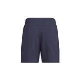 Short Adidas color azul marino con logo blanco, cintura elástica con cordón ajustable y tecnología Aeroready.