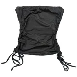 Top strapless ajustado (slim fit) con estampado gráfico en tonos negro, blanco y verde oscuro. Presenta cordones ajustables a los costados.