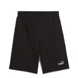 Short deportivo Puma Ess 2 Logo de hombre, color negro con logo blanco estampado en la pierna izquierda. Cuenta con cintura elástica y cordón ajustable.