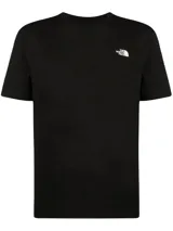 Remera gris de manga corta The North Face Wander, con logo estampado en el pecho.