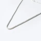 Cadena de plata 925 con eslabones tipo cordón soga.