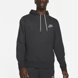 Canguro Nike Sportswear de hombre, color amarillo, confeccionado en tejido Fleece cepillado suave. Presenta capucha con cordón ajustable, bolsillo tipo canguro y logo bordado en el pecho.