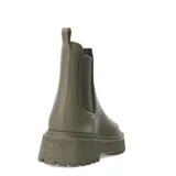 Botas de lluvia Miss Carol Vani color marrón claro, con elástico lateral y suela track.