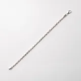 Pulsera de plata 925 con diseño de cordón soga.