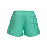 Short de hombre color verde agua, con cintura elástica ajustable con cordón blanco y logo de Nike bordado en blanco en la pierna izquierda.