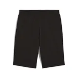 Short deportivo Puma ESS N°1 Logo Jersey, color negro, con cintura elástica y logo estampado en la pierna izquierda.
