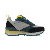 Championes urbanos Umbro Venturi, con capellada gris y detalles en negro, verde, azul y amarillo.